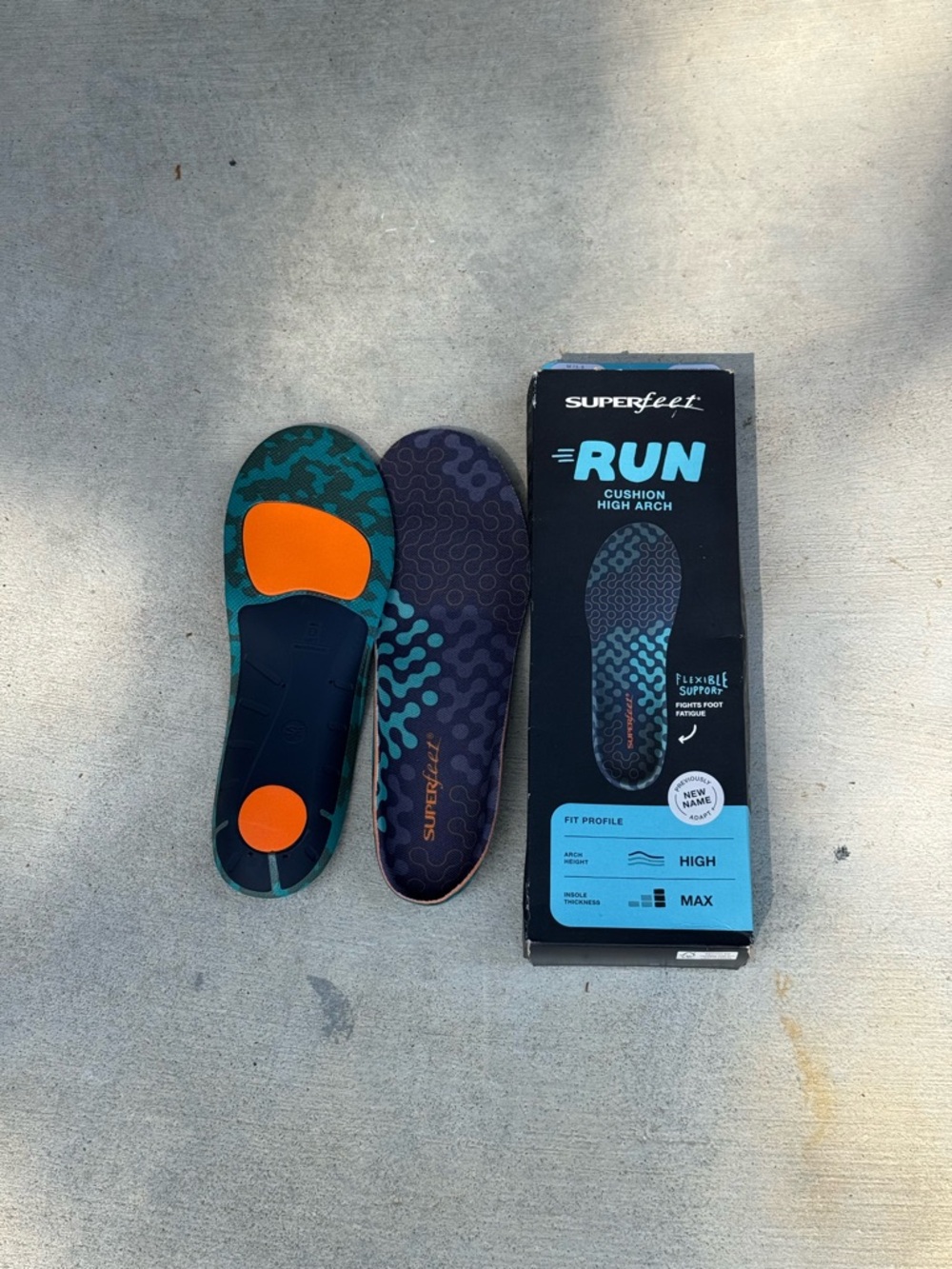 Superfeet RUN Cushion High-Arch Insoles